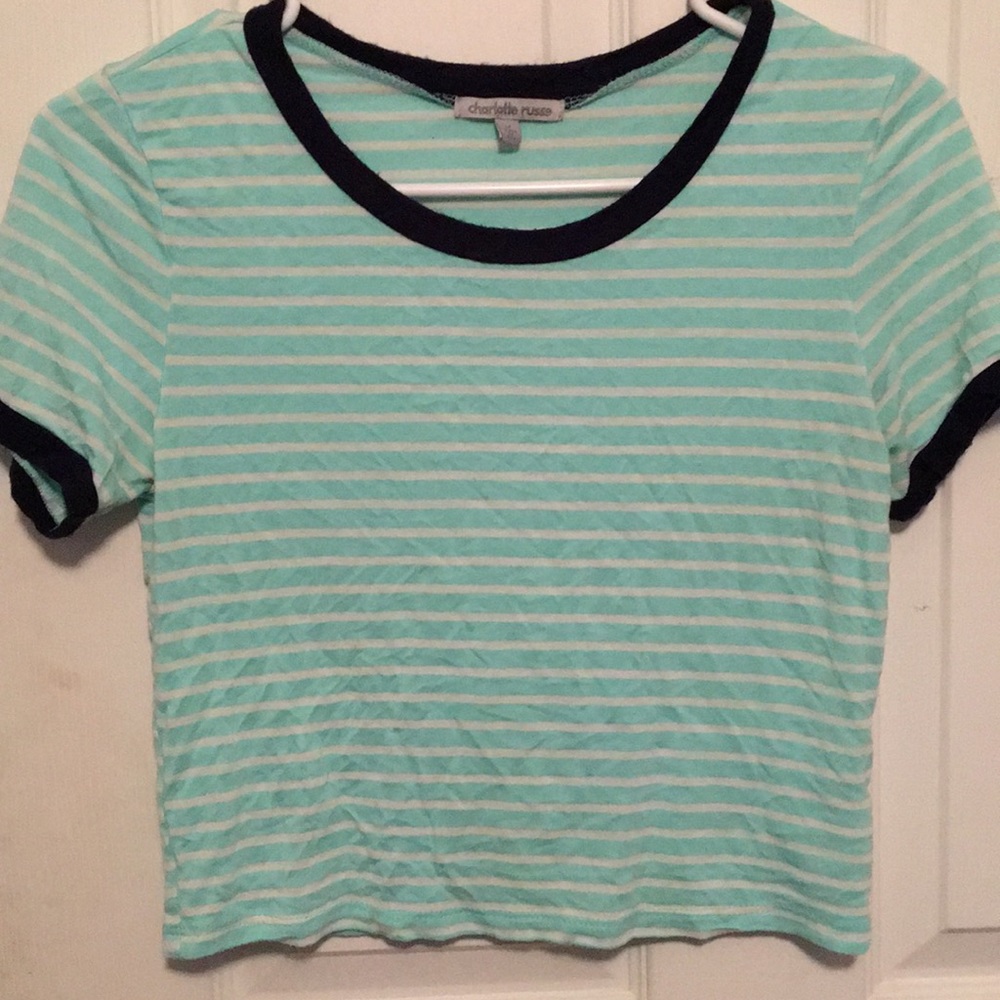 Striped crop top